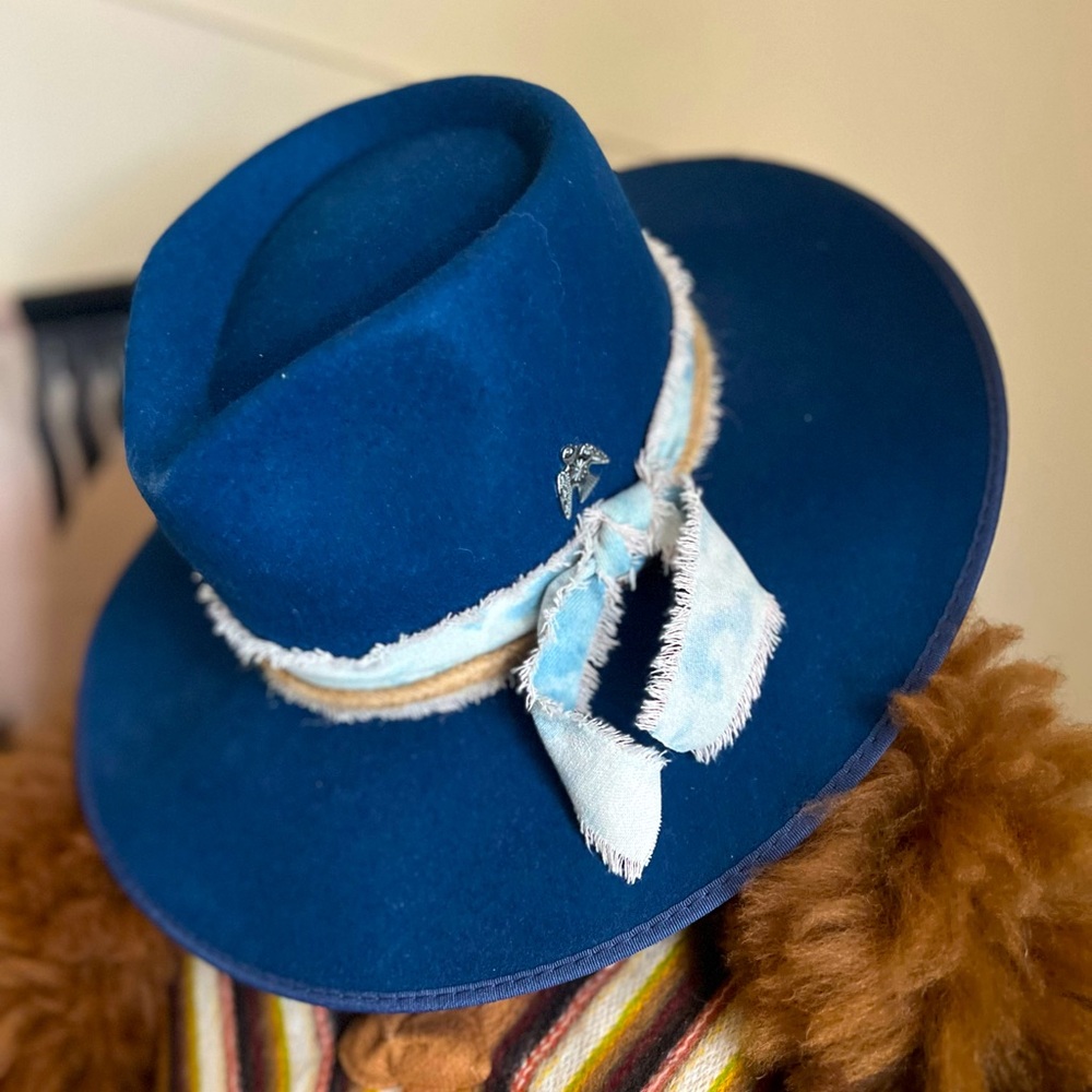 Shyanne Navy Blue Women's Rancher Hat